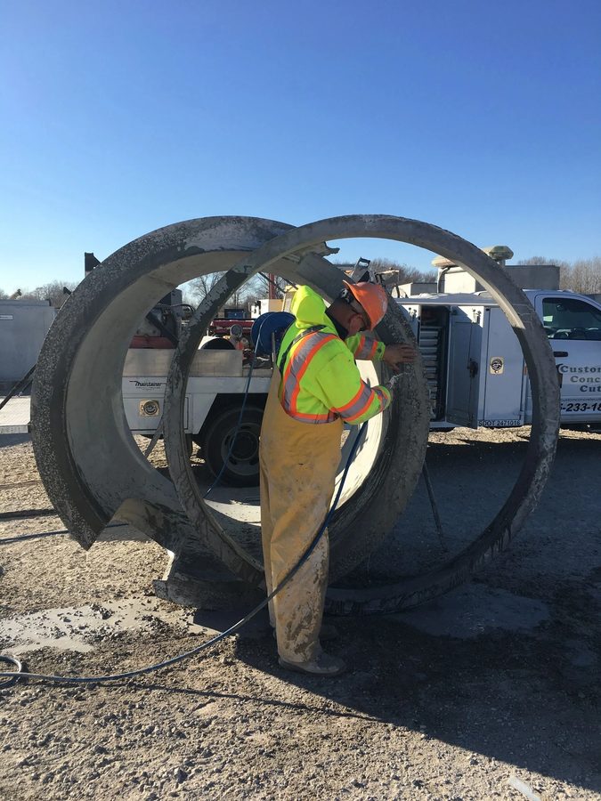 Custom Concrete Cutting team